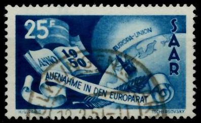 Saarland 1950 Nr 297 gestempelt X748506