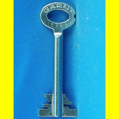 Garny Tresor Doppelbart - Schlüssel Profil 1763 - Länge 70 mm - gebohrt 3 mm