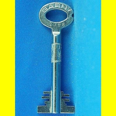 Garny Tresor Doppelbart - Schlüssel Profil 2366 - Länge 70 mm - gebohrt 3 mm