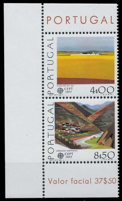 Portugal 1977 Nr 1360x + 1361x postfrisch SENKR PAAR EC X071796