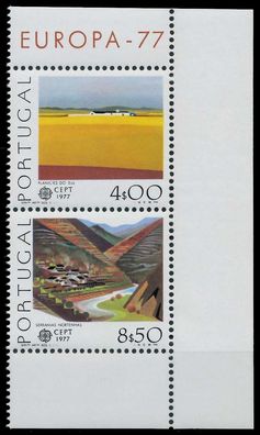 Portugal 1977 Nr 1360x + 1361x postfrisch SENKR PAAR EC X0717AA