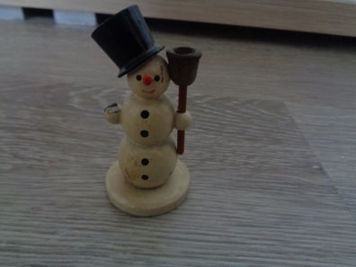 Schneemann - Erzgebirge -Weihnachtsdeko Winterdorf-sehr alt