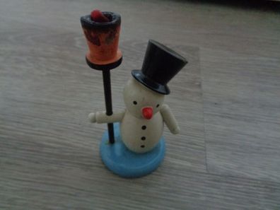 Schneemann, Adventsleuchter - Erzgebirge -Weihnachtsdeko Winterdorf-sehr alt