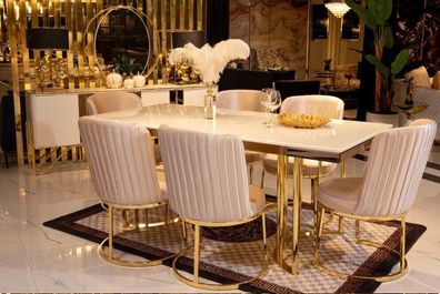 Luxus Esstische Tische Metall Esstisch Design Tisch Italienische Möbel Esszimmer