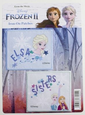 Disney Die Eiskönigin II Anna Elsa Bügelbilder, Patches, Frozen 2er Set