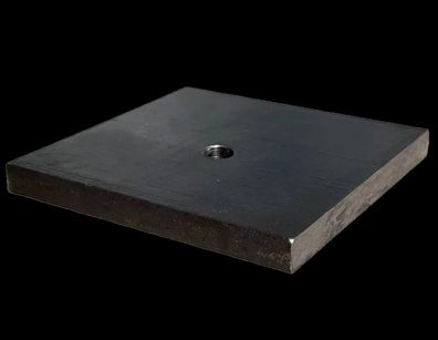 Stahlplatte Ankerplatte gebohrt Fußplatte Kopfplatte Zuschnitte Stahl Viereckig