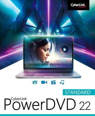 CyberLink PowerDVD 22 Standard - Video Player für Windows - PC Download Version