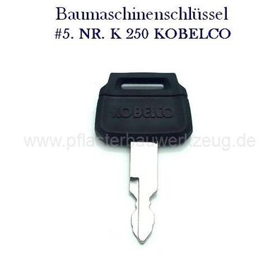 Baumaschinenschlüssel NR. K 250 Kobelco, New Holland Radlader Bagger Schlüssel #5