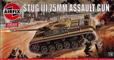 Airfix 01306V A01306V STUG III 75mm Assault Gun - Panzer - 1:76 Bausatz 1601306