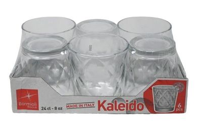 Bormioli Kalea Wasserglas, 24 cl, Set 6 Stück, Sonstiges, durchsichtig, Glas