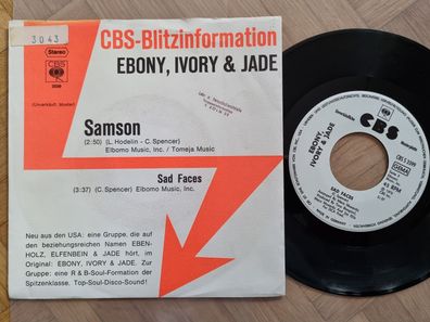 Ebony, Invory & Jade - Samson 7'' Vinyl Germany PROMO