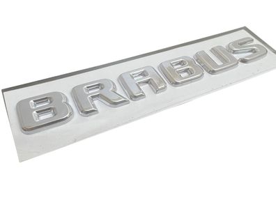 Brabus Schriftzug Emblem Logo selbstklebend Heckklappe Original Chrom Mercedes