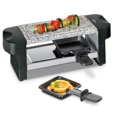 Küchenprofi Raclette für 2 Personen: 2 Raclette Pfännchen 400 Watt schwarz 1 Stck....