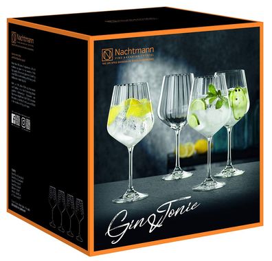 Nachtmann Vorteilsset 2 x 4 Glas/ Stck Gin&Tonic 7886/0 Gin&Tonic 102892 und ...