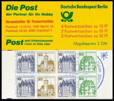 BERLIN Markenheftchen Nr MH 11boZ postfrisch S516926