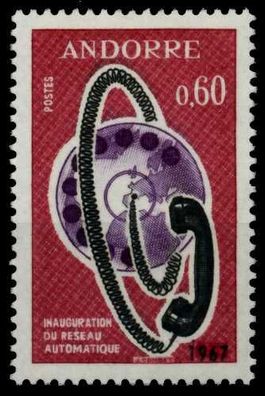 Andorra (FRANZ. POST) 1967 Nr 202 postfrisch S009232