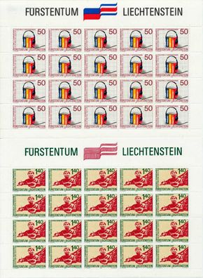 Liechtenstein 1988 Nr 945-946 postfrisch Kleinbg X7A6C42