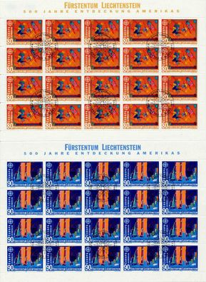 Liechtenstein BLOCK Kleinbogen Nr 1033-1034 ESS X7A6C72