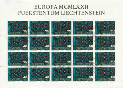 Liechtenstein BLOCK Kleinbogen Nr 564 ESST ZENT S54522A