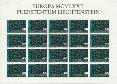 Liechtenstein BLOCK Kleinbogen Nr 564 postfrisch KLEINB S54523A
