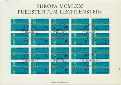 Liechtenstein BLOCK Kleinbogen Nr 545 ESST ZENT S54527E
