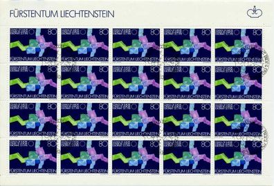 Liechtenstein BLOCK Kleinbogen Nr 729 ESST ZENT S54528E