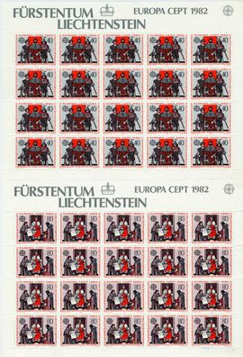 Liechtenstein BLOCK Kleinbogen Nr 791-792 postfrisch KL S545322