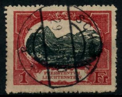 Liechtenstein 1921 Nr 60A zentrisch gestempelt X7A6E5A