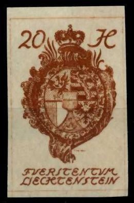 Liechtenstein 1920 Nr 20 postfrisch X7A6F66