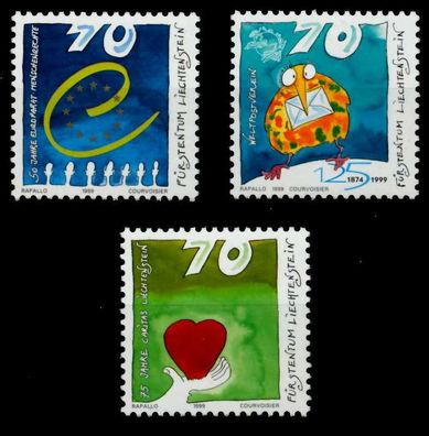 Liechtenstein 1999 Nr 1200-1202 postfrisch S545606