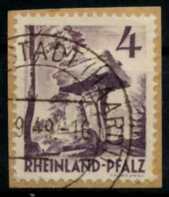 F-ZONE PFALZ Nr 33yaIV gestempelt Briefstück X7AB342