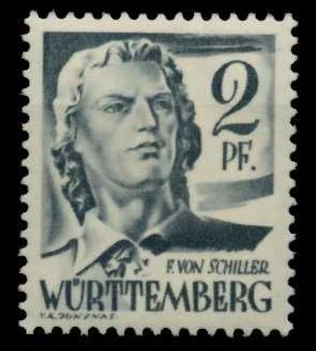 FZ Württemberg 1. Ausgabe Spezialisiert Nr 2 postfrisch X7B3E62