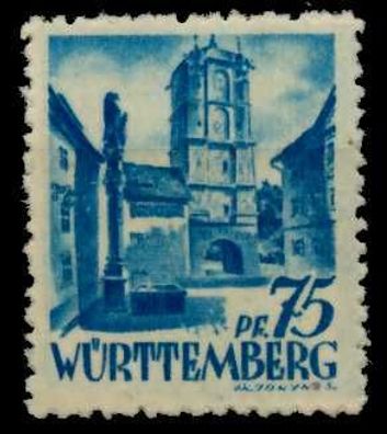 FZ Württemberg 1. Ausgabe Spezialisiert Nr 11vv X7B3F5A