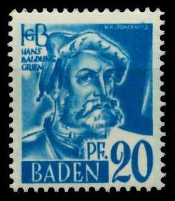 FZ BADEN 1. Ausgabe Spezialisiert Nr 7yvII postfrisch X7B7E36