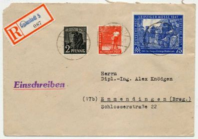 ALL. BES. GEM. AUSG Nr Diverse Einschreiben BRIEF X7C268A