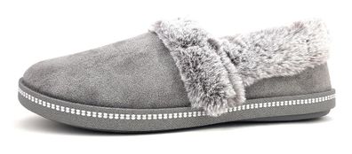 Skechers Cozy Campfire-Team Toasty Damenschuhe Hausschuhe Grau Freizeit