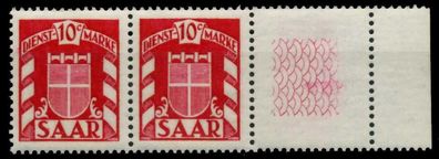 SAAR Dienstmarken Nr 33Lr postfrisch WAAGR PAAR X7C7926