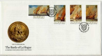 Alderney Nr 55-58 BRIEF FDC X7CE29A