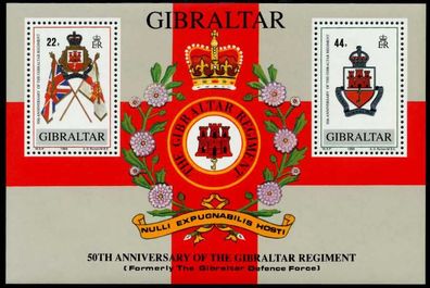 Gibraltar Block 12 postfrisch S00C05E