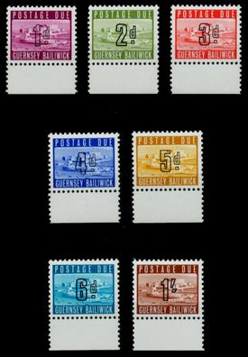 Guernsey PORTO Nr 1-7 postfrisch URA X7D5E9E