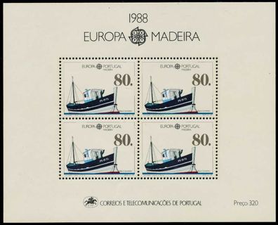 Madeira Block 9 postfrisch S00E0CE