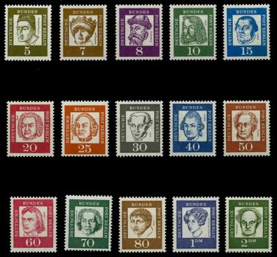 BERLIN DS BED. Deutsche Nr 199-213 postfrisch X7E39A6