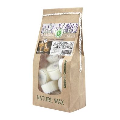 Duftteelichter, True Lavander, 100% Natural WAX, 25/41 mm, Brenndauer ca. 7h, Be