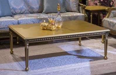 CouchTisch Kaffee Tische Wohnzimmer Beistell Luxus Couchtisch Design Gold Neu