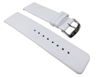 Morellato Large Nappa Ersatzband Uhrenarmband weiches Kalbsleder weiß