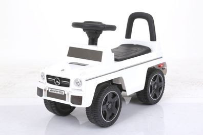 Rutschauto Mercedes-Benz G63 weiß Kinderauto Rutscher Kinderfahrzeug MP3