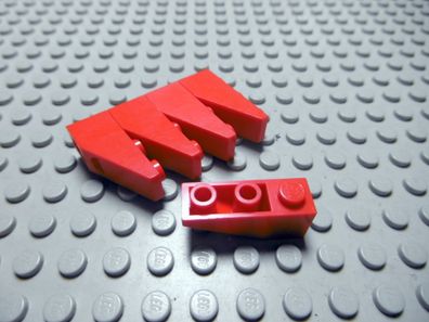 Lego 5 Schrägsteine 33 Grad Negativ 1x3 Rot Nummer 4287