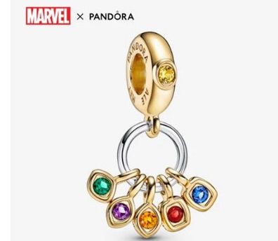 Pandora Marvel The Avengers Infinity Steine Charm-Anhänger 925 Sterling-Silber