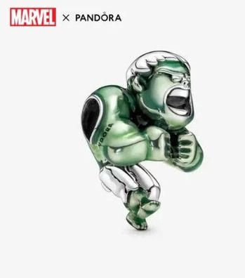 Pandora Marvel The Avengers Hulk Charm 925 Sterling-Silber