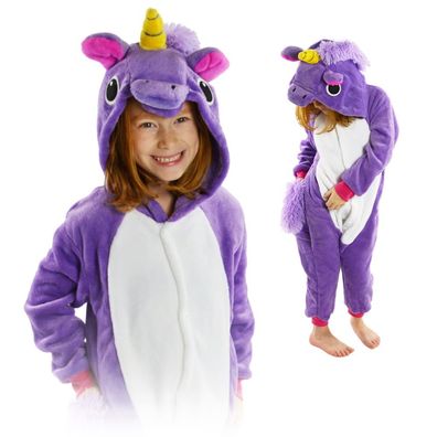 Einhorn-Pegasus-Pyjama - lila - Kinderkostüm